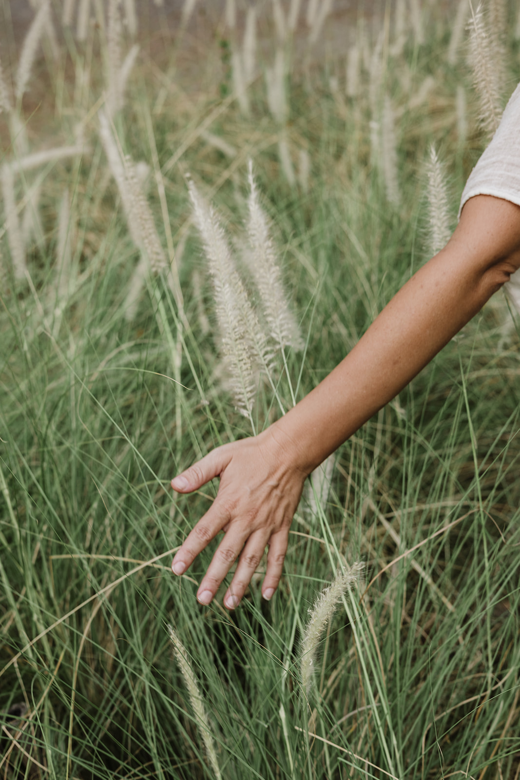 Woman in soft natural light, present and grounded
